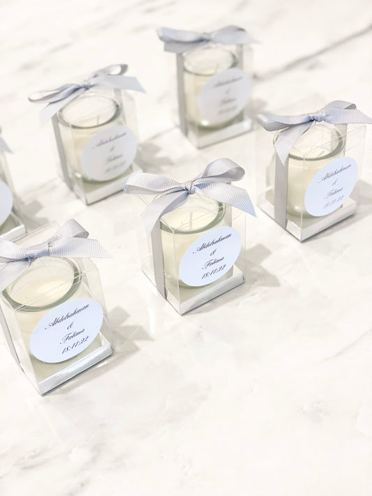 Rounded Glass Candle Favours